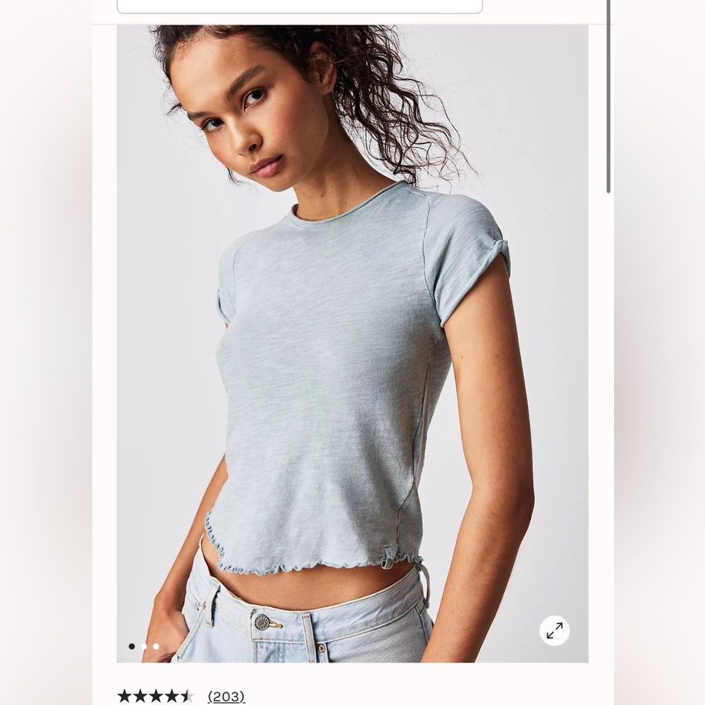 Free people CARE BE MY BABY TEE
